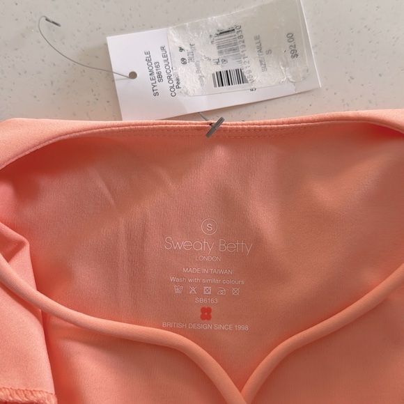 NWT Sweaty Betty Pink Athletic Racer Back Top - Picture 6 of 6